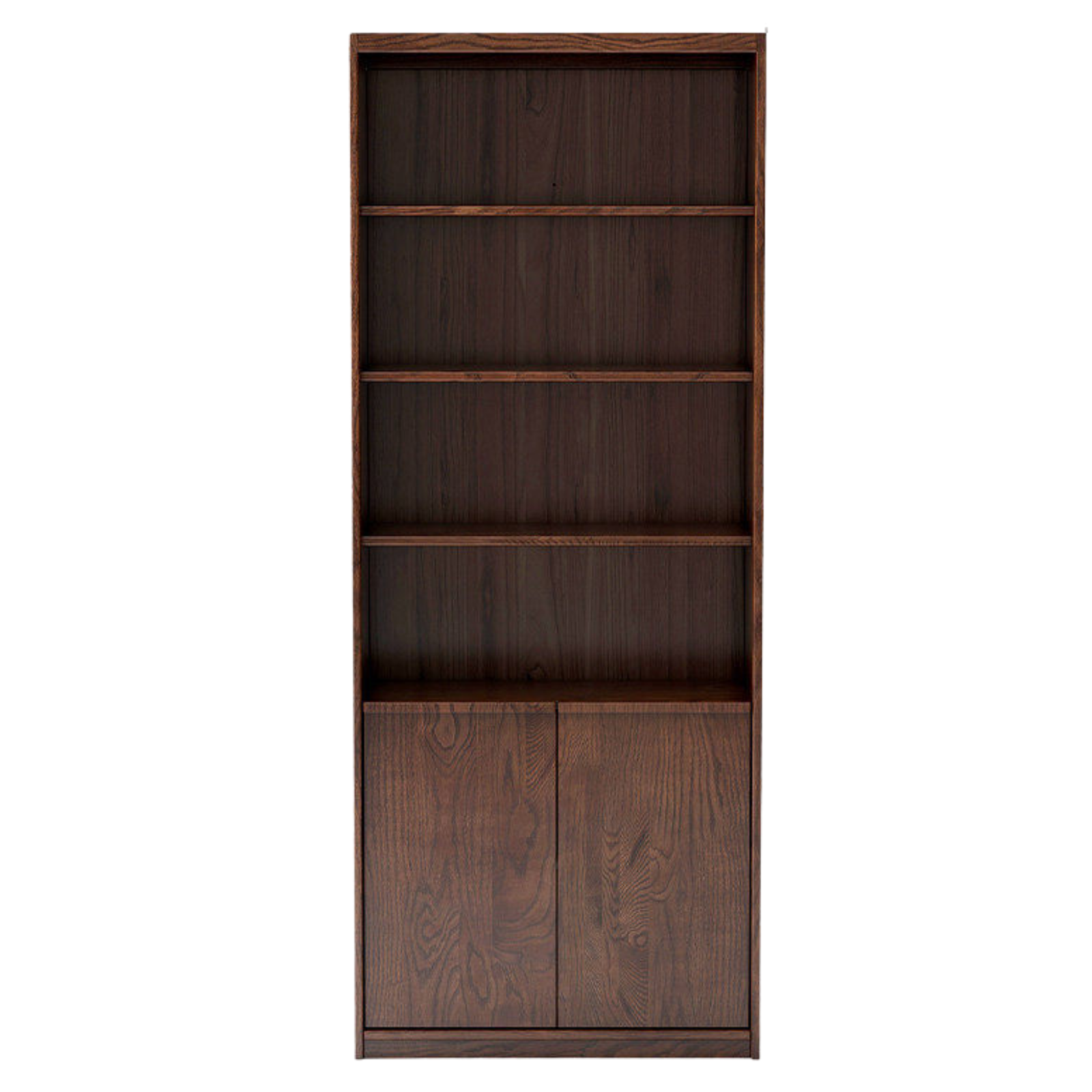 Black Walnut, White Oak Solid Wood Light Luxury Bookcase and Storage