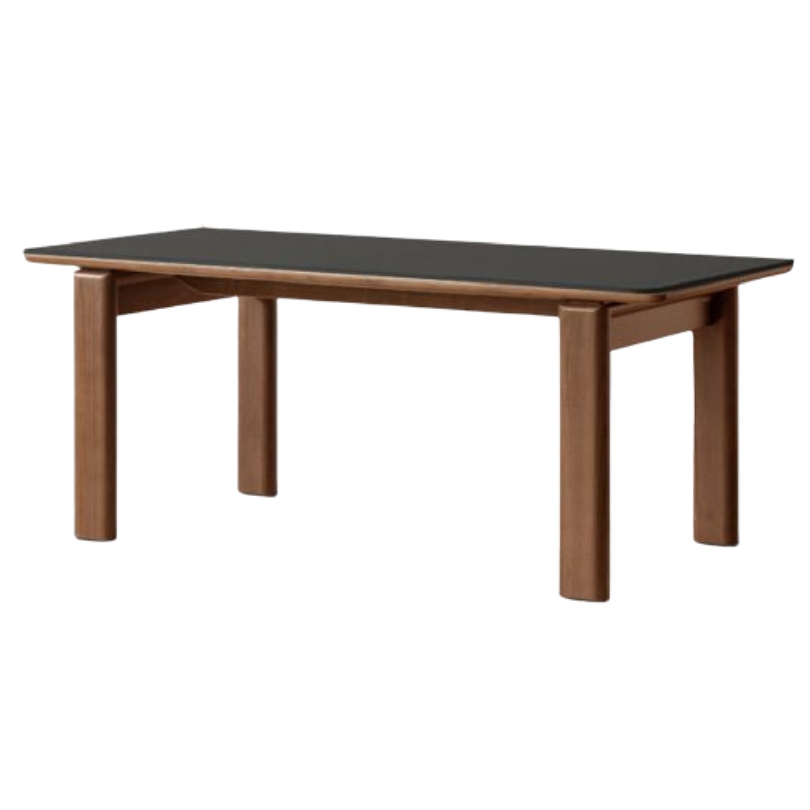 Black Walnut Solid Wood Dining Table Light Luxury Style