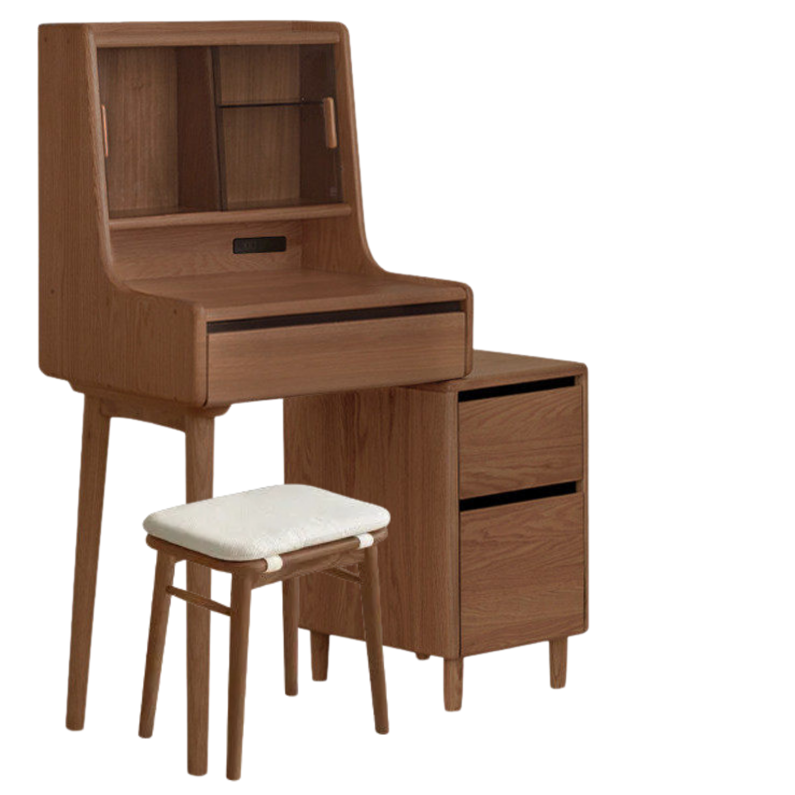 Ash Solid Wood Lighted Vanity Table.