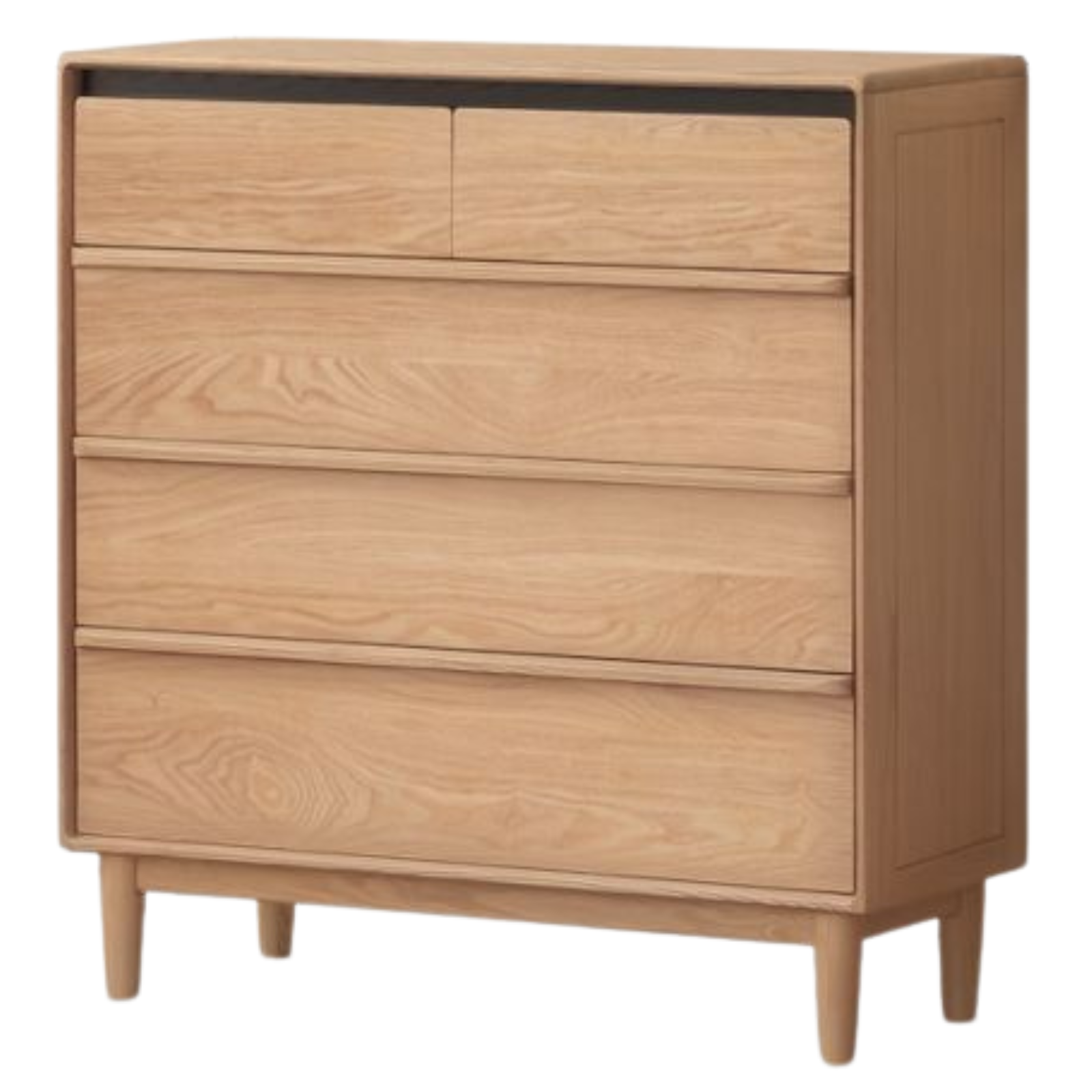 Oak, Ash Solid Wood Modern Storage Drawer Cabinet