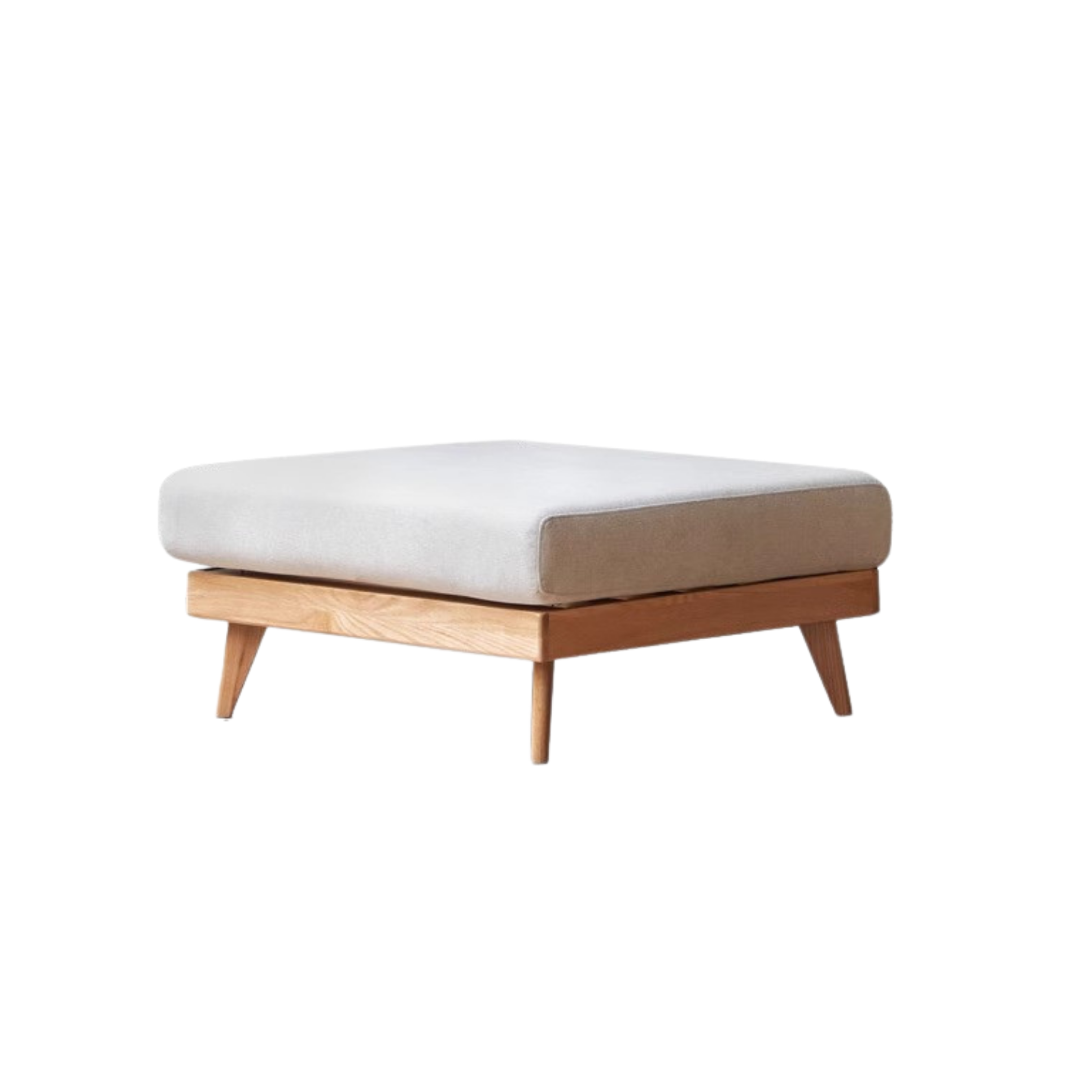 Oak, Ash, Poplar, Black Walnut Solid Wood Footstool Small Fabric Stool For Home