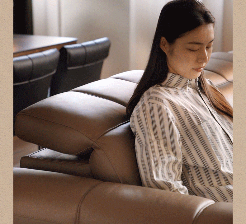 Electric Leather Zero Wall Function Sofa.