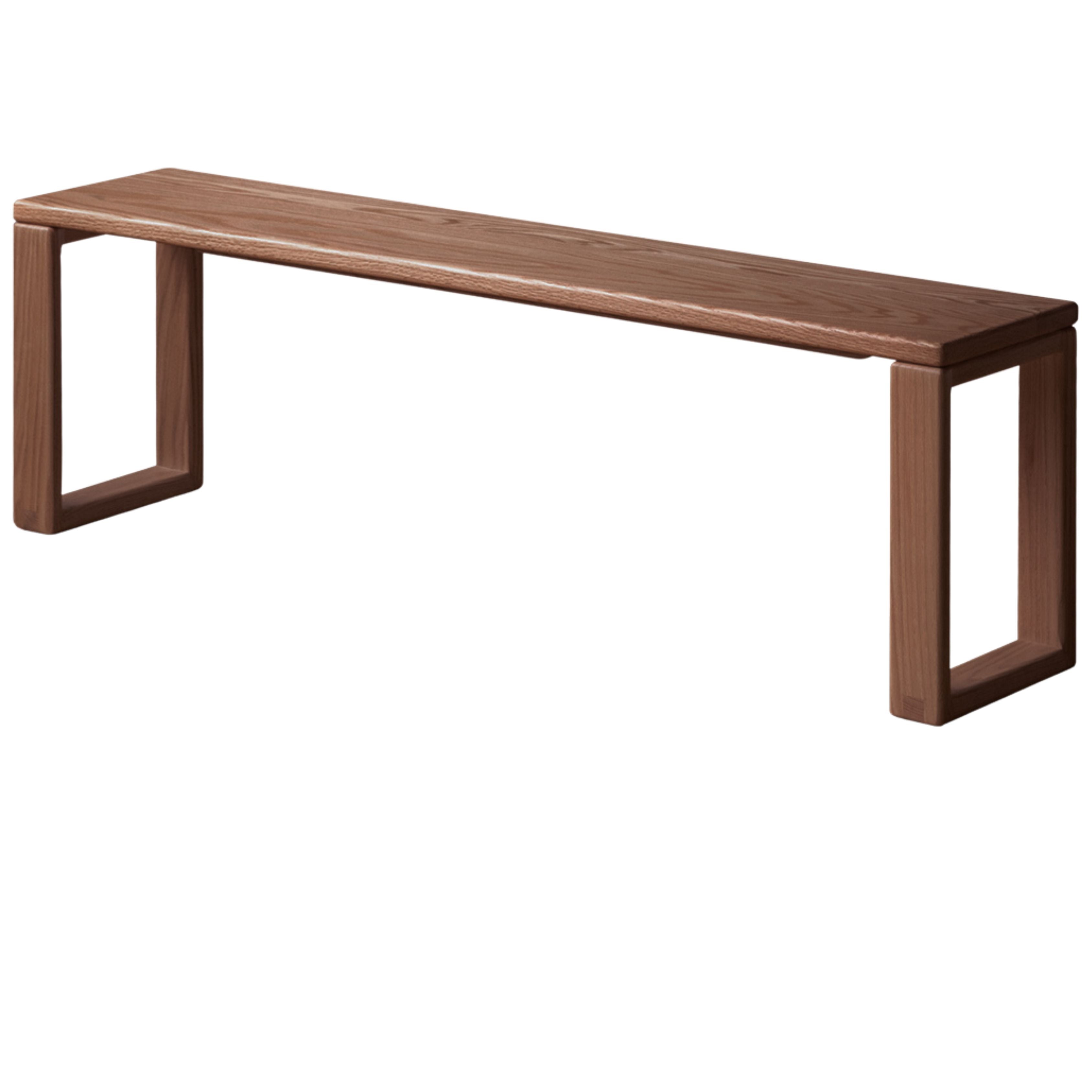Black Walnut, Oak, Ash Solid Wood Long Bench