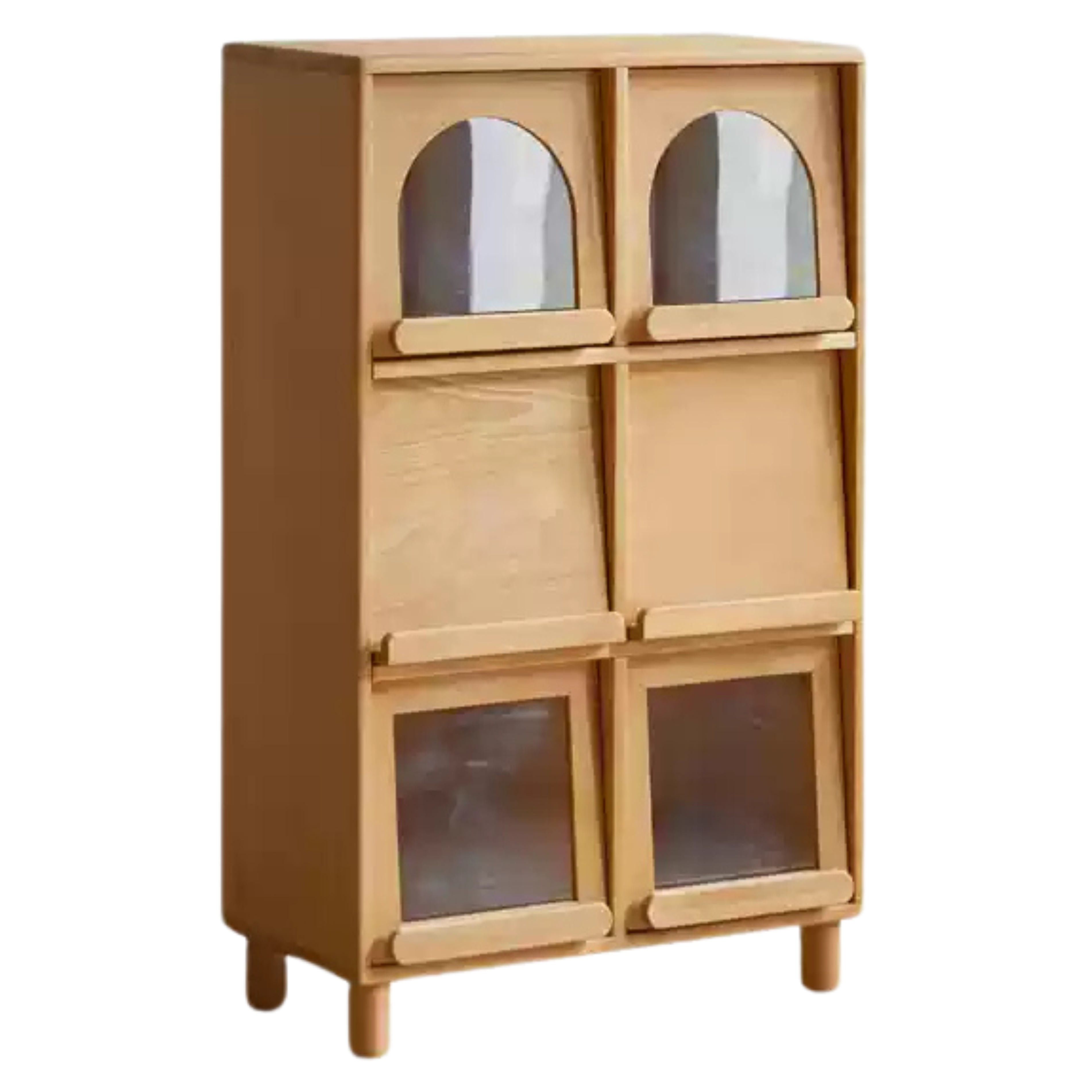European Beech Solid Wood Combination Floor Kids Cabinet