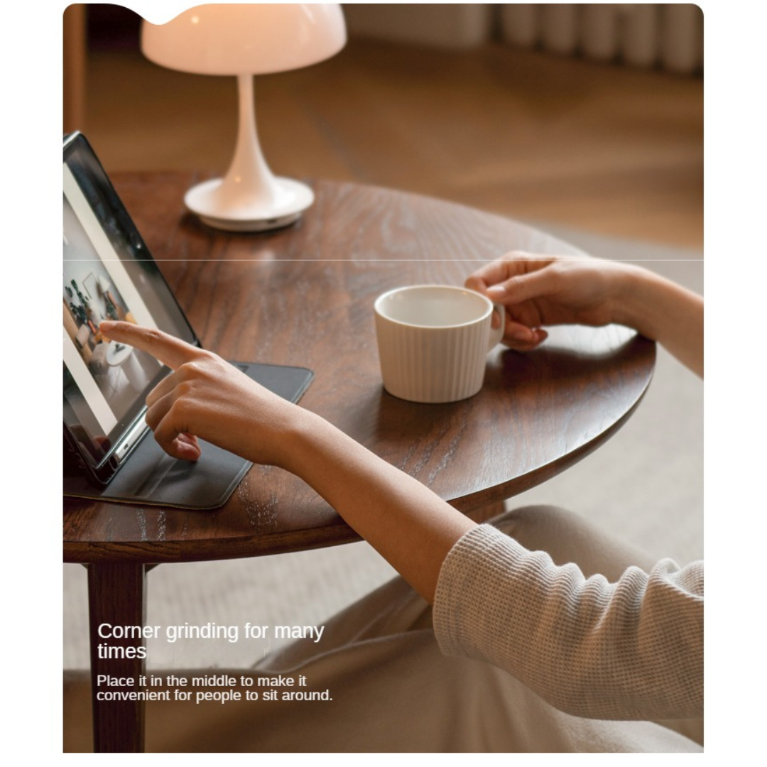 Oak Solid Wood Side Table Combination