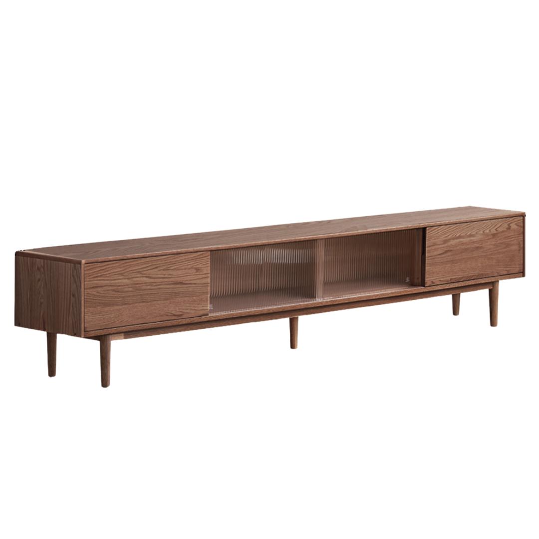 Oak Solid Wood TV Cabinet Modern