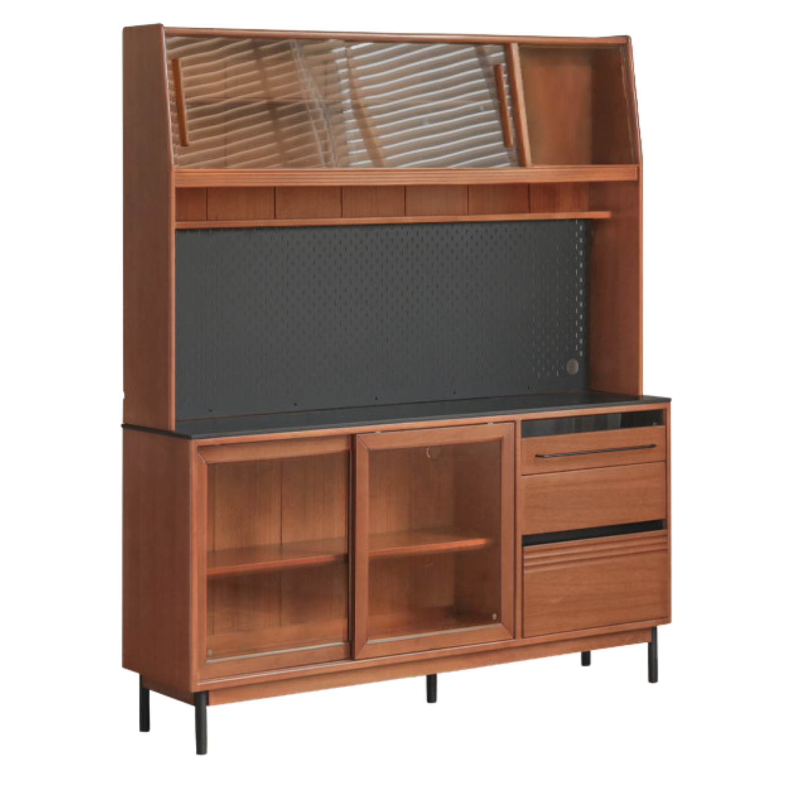 Poplar, Birch Solid Wood Antique Style Dining Cabinet