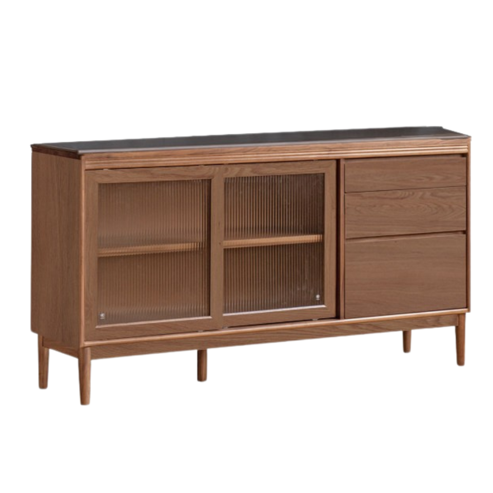 Black Walnut, Oak, Sandalwood, Ash, White Ash Solid Wood Rock Board Sideboard