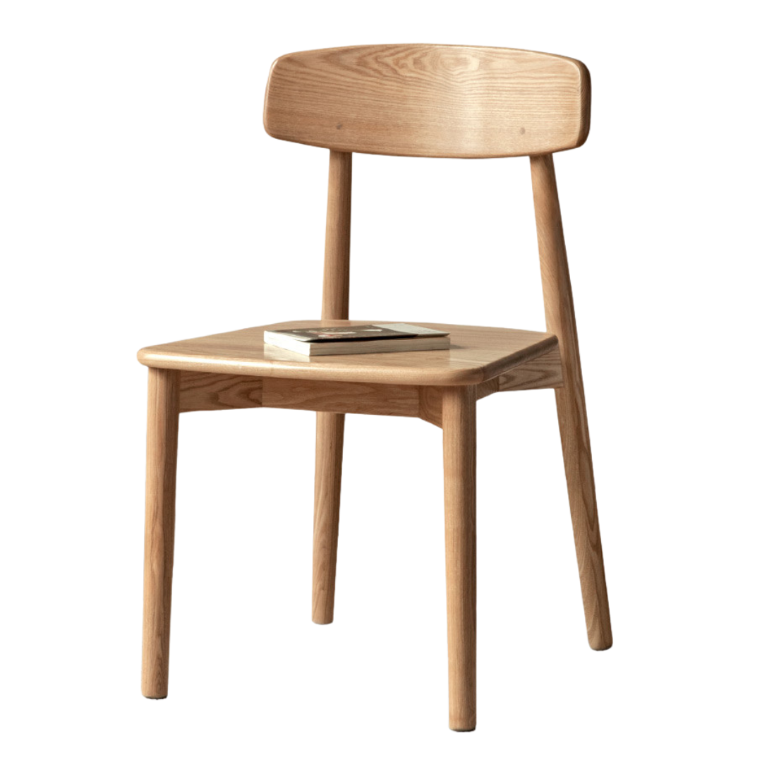 Set 4 pcs Black Walnut, White Ash, Ash, Oak, Cherry, Beech, Solid Rubberwood Dining Chair