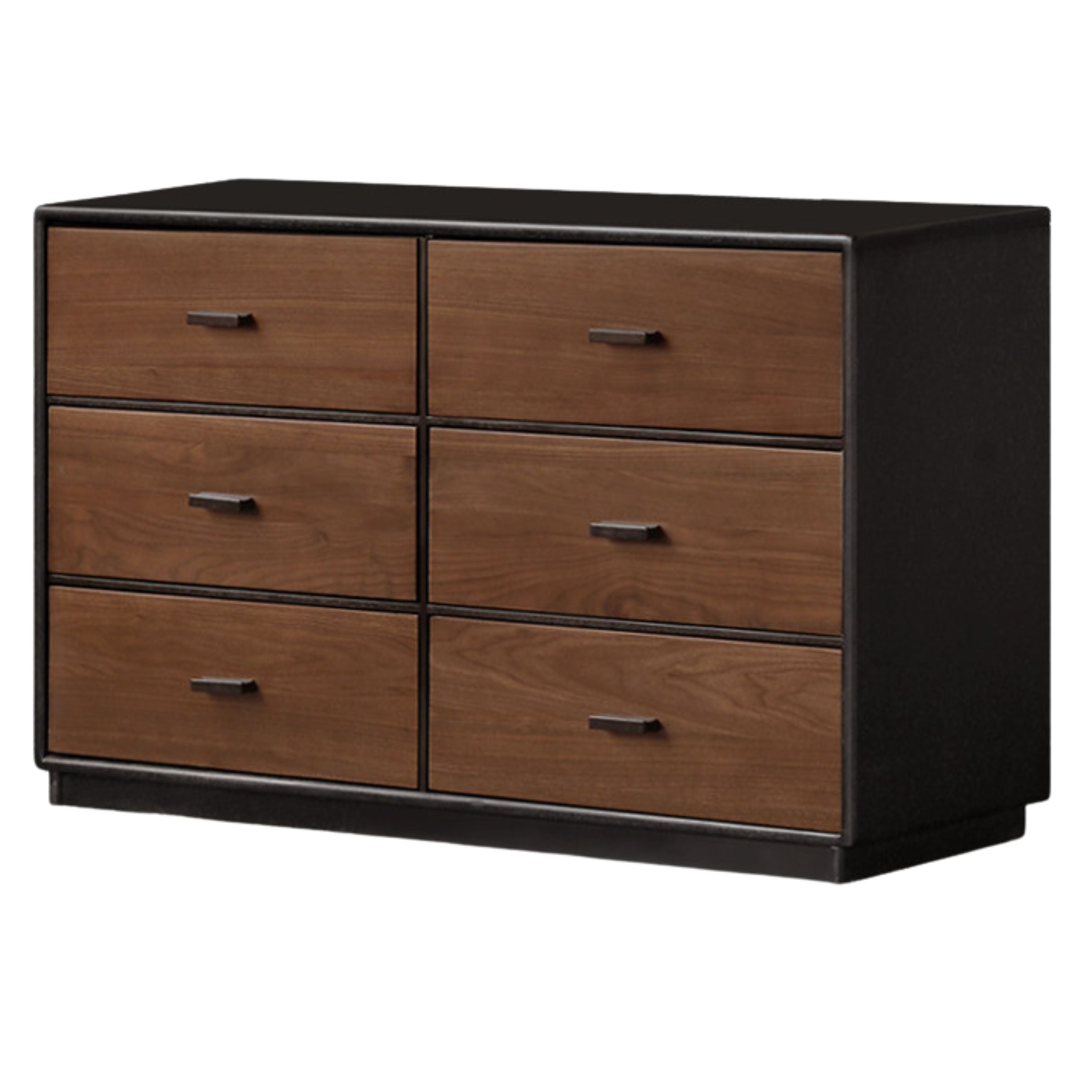 Black Walnut Solid Wood Italian Light Luxury Vanity Table.