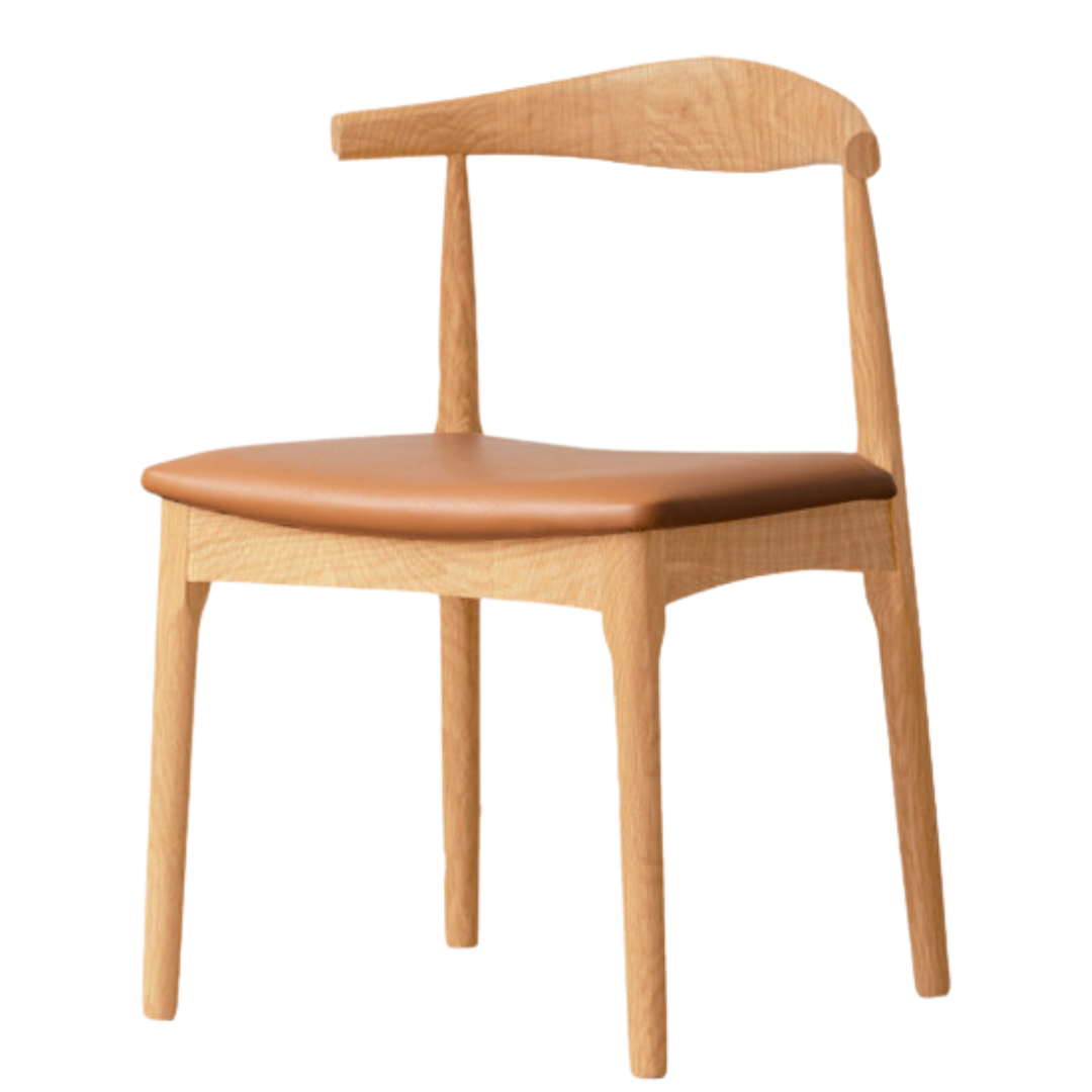 set 4 pcs Ash, Oak Solid Wood-Horn Chair