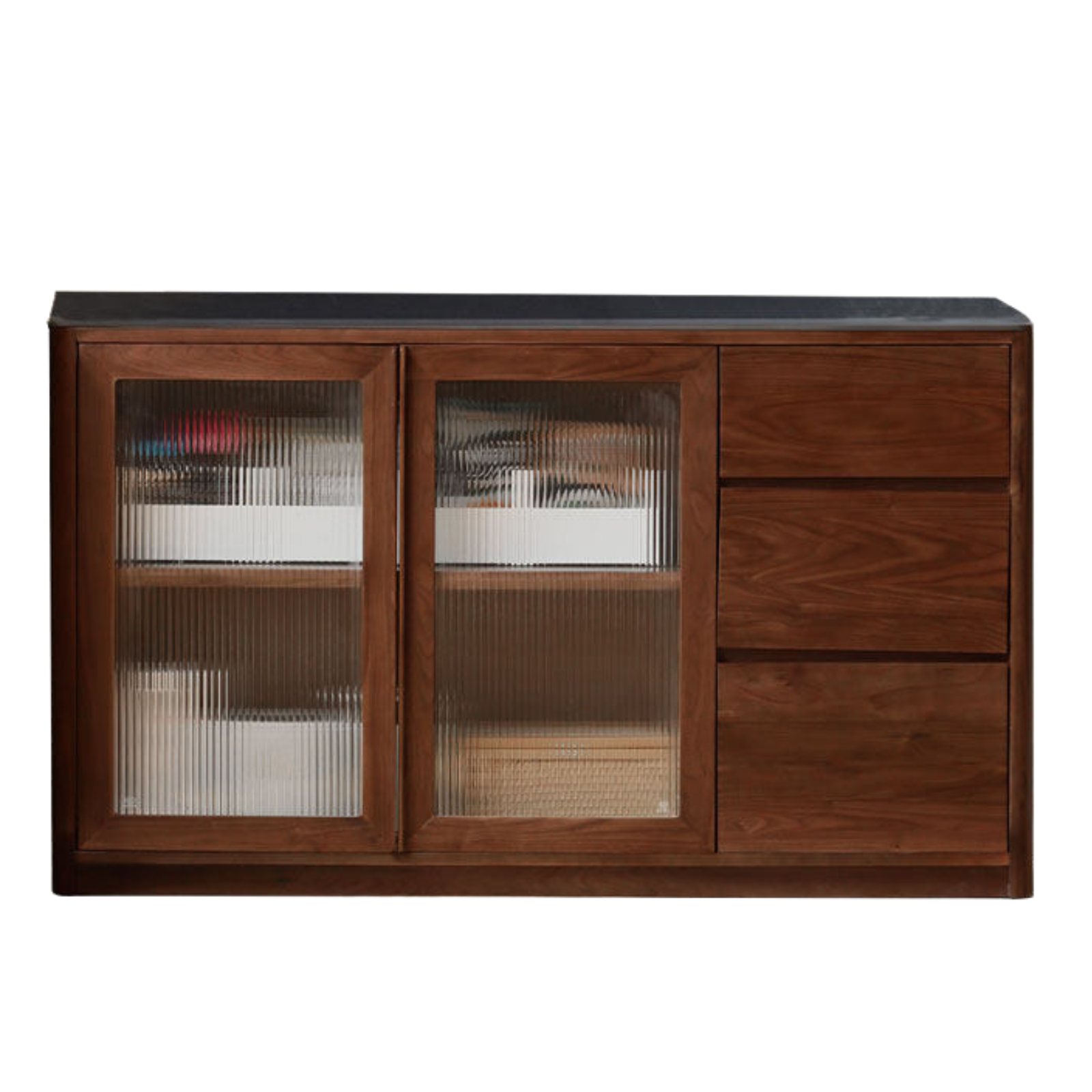 Sandalwood, Ash, White Ash Solid Wood Rock Board Modern Sideboard