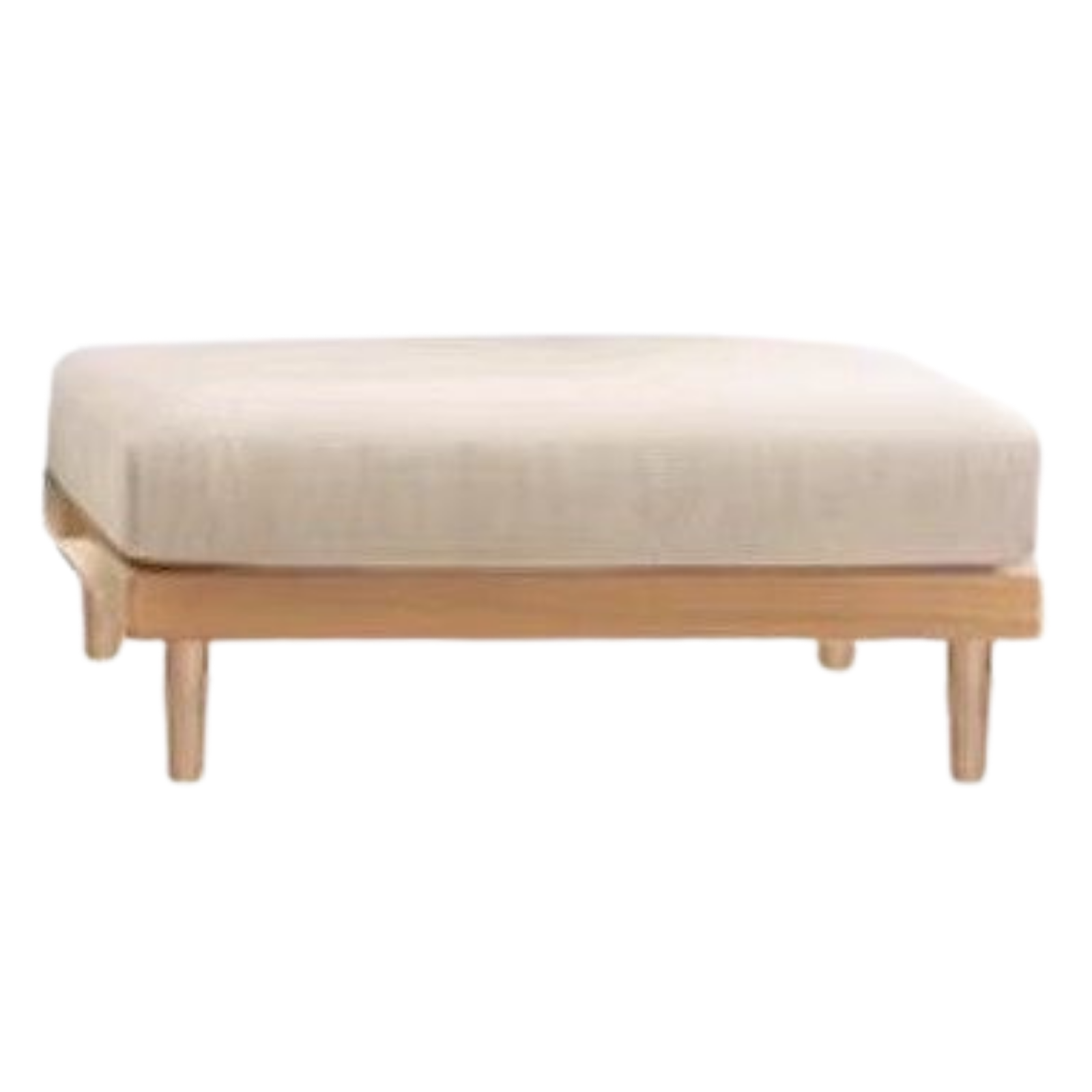 Oak, Ash, Cherry, Black Walnut Solid Wood Casual Footstool with Modern Minimalist Style