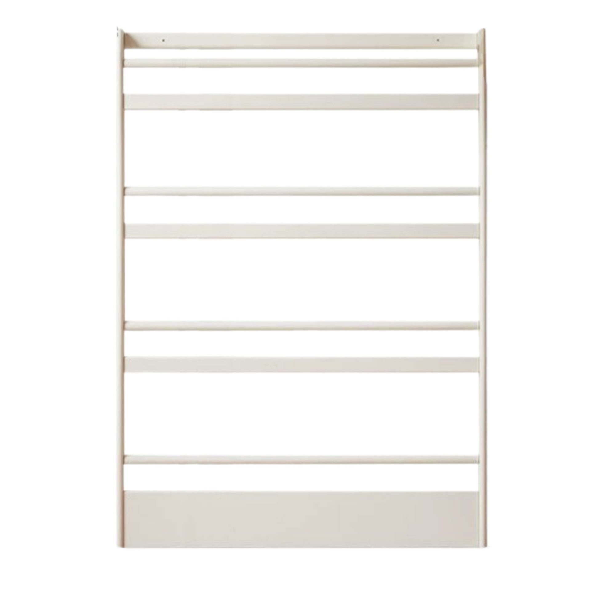 Solid RubberWood Cream Style Corner Bookshelf
