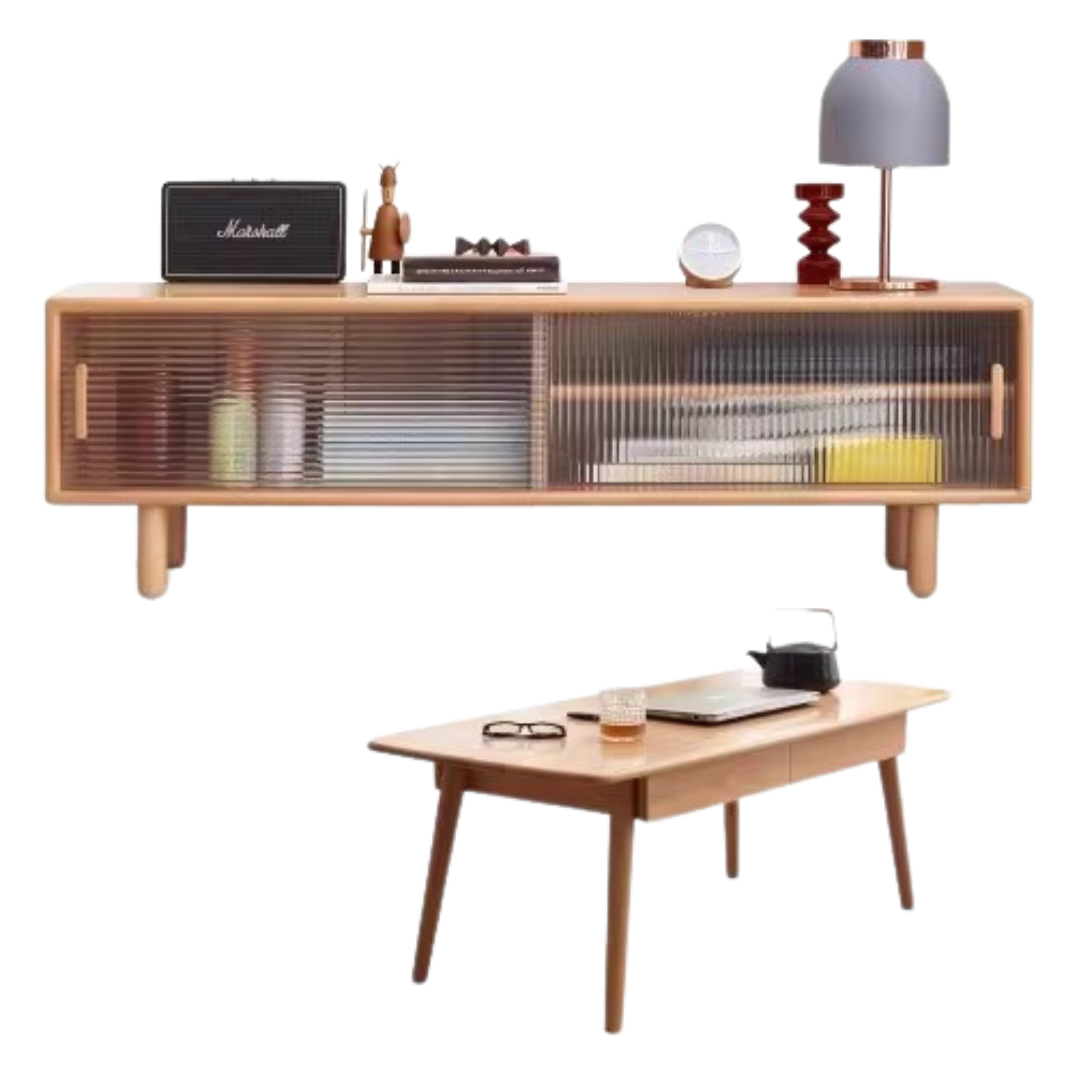 Beech Solid Wood Coffee Table