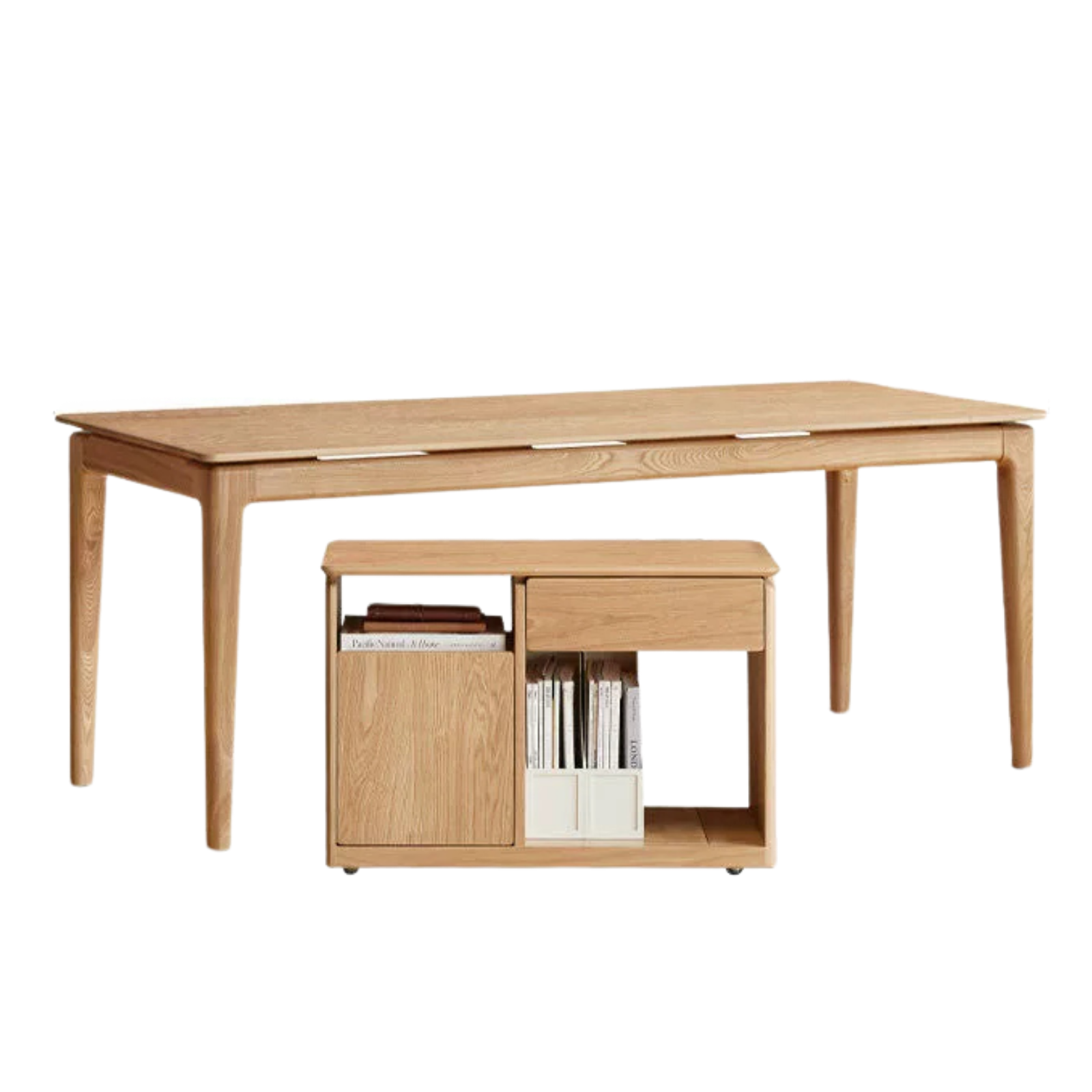 Ash Solid Wood Modern Minimalist Office Desk