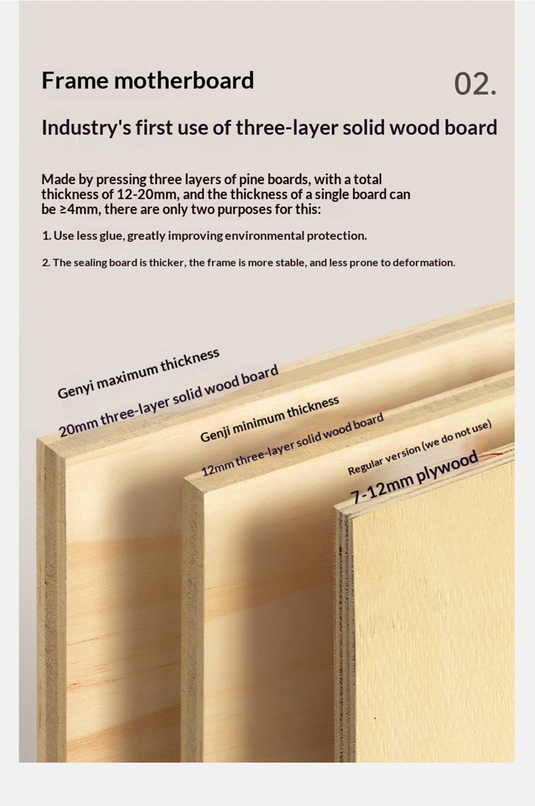 Genuine Leather Bed in Light Luxury Style