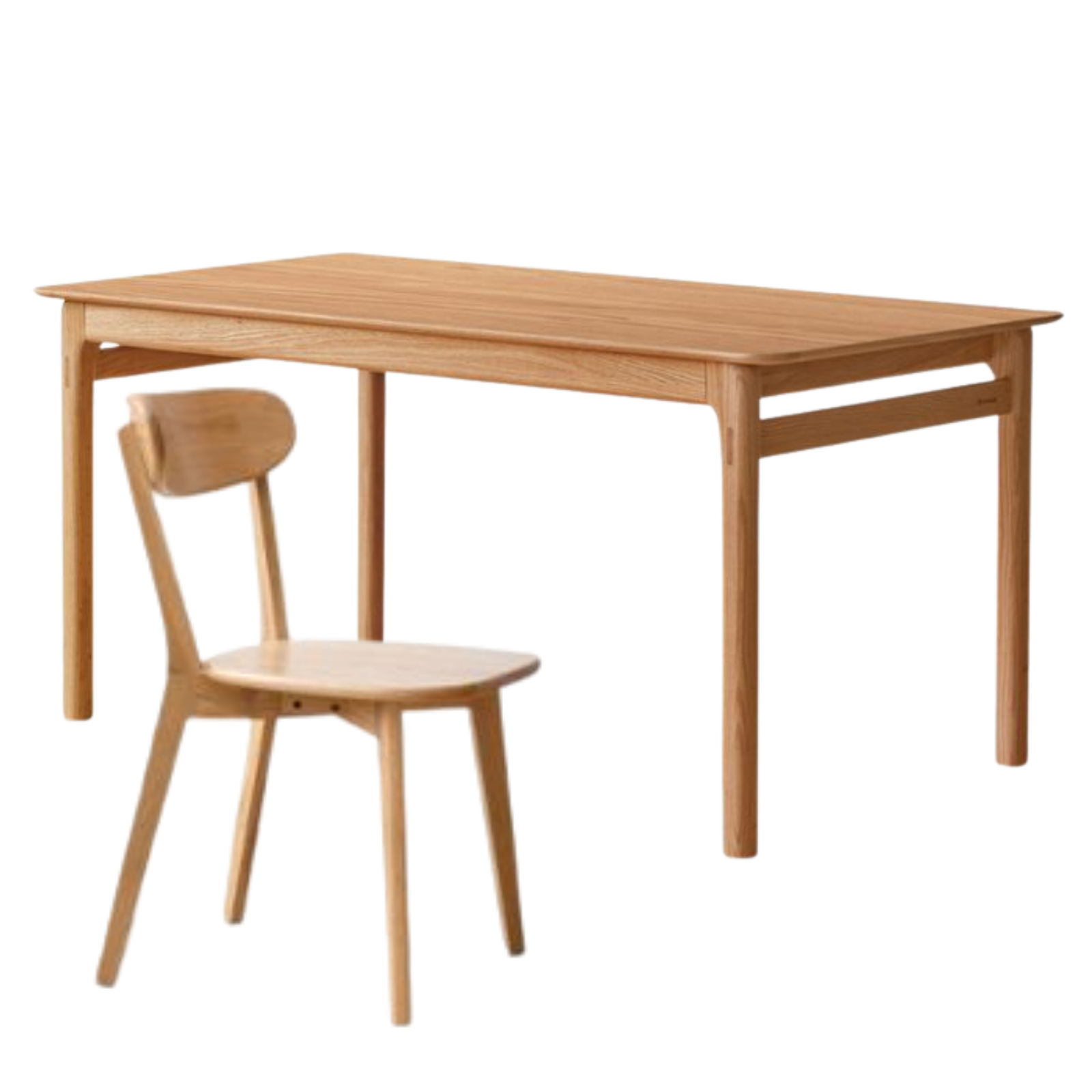 Oak Solid Wood Modern Minimalist Long Dining Table