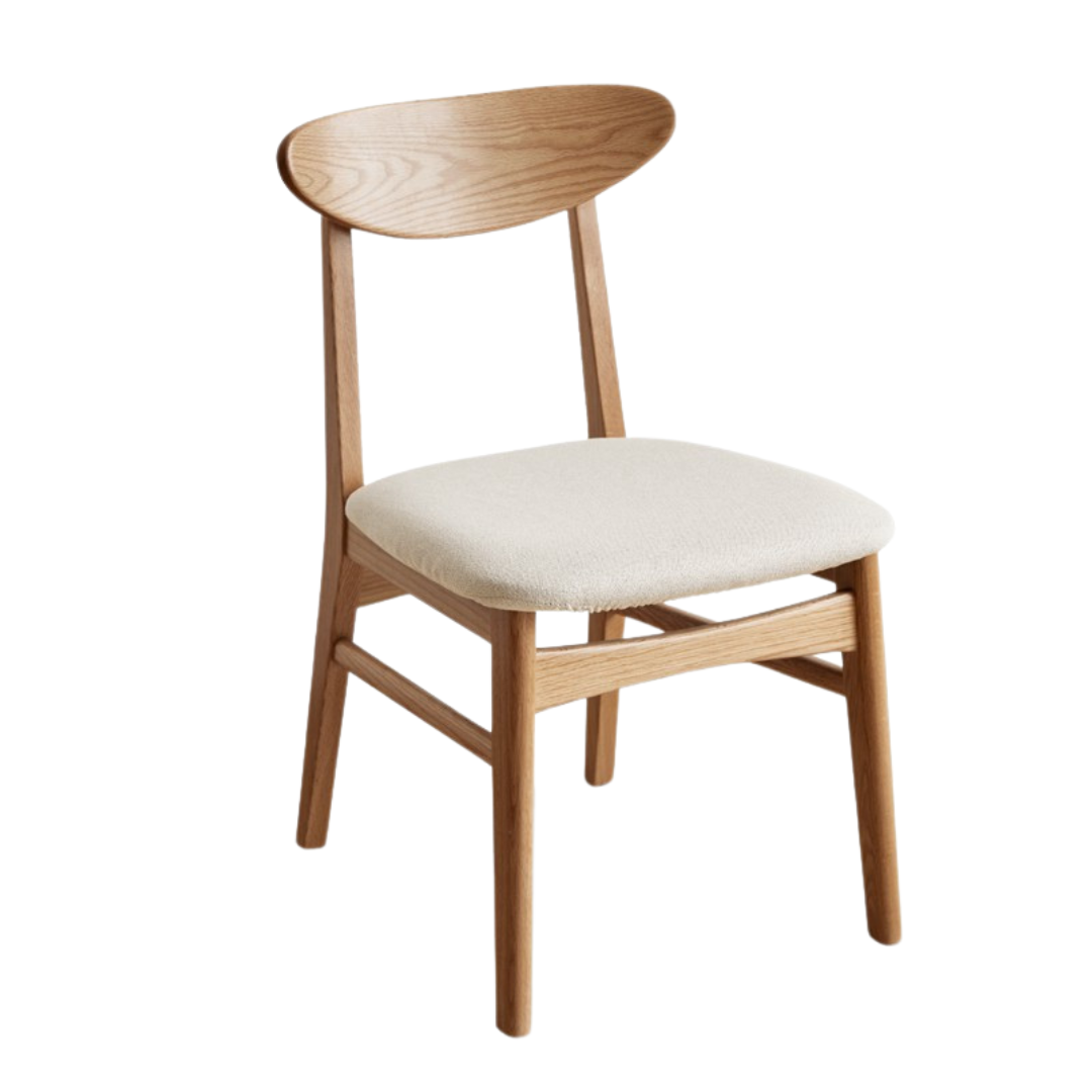 Ash, Oak Solid Wood Dining Chair 4 Pcs Set