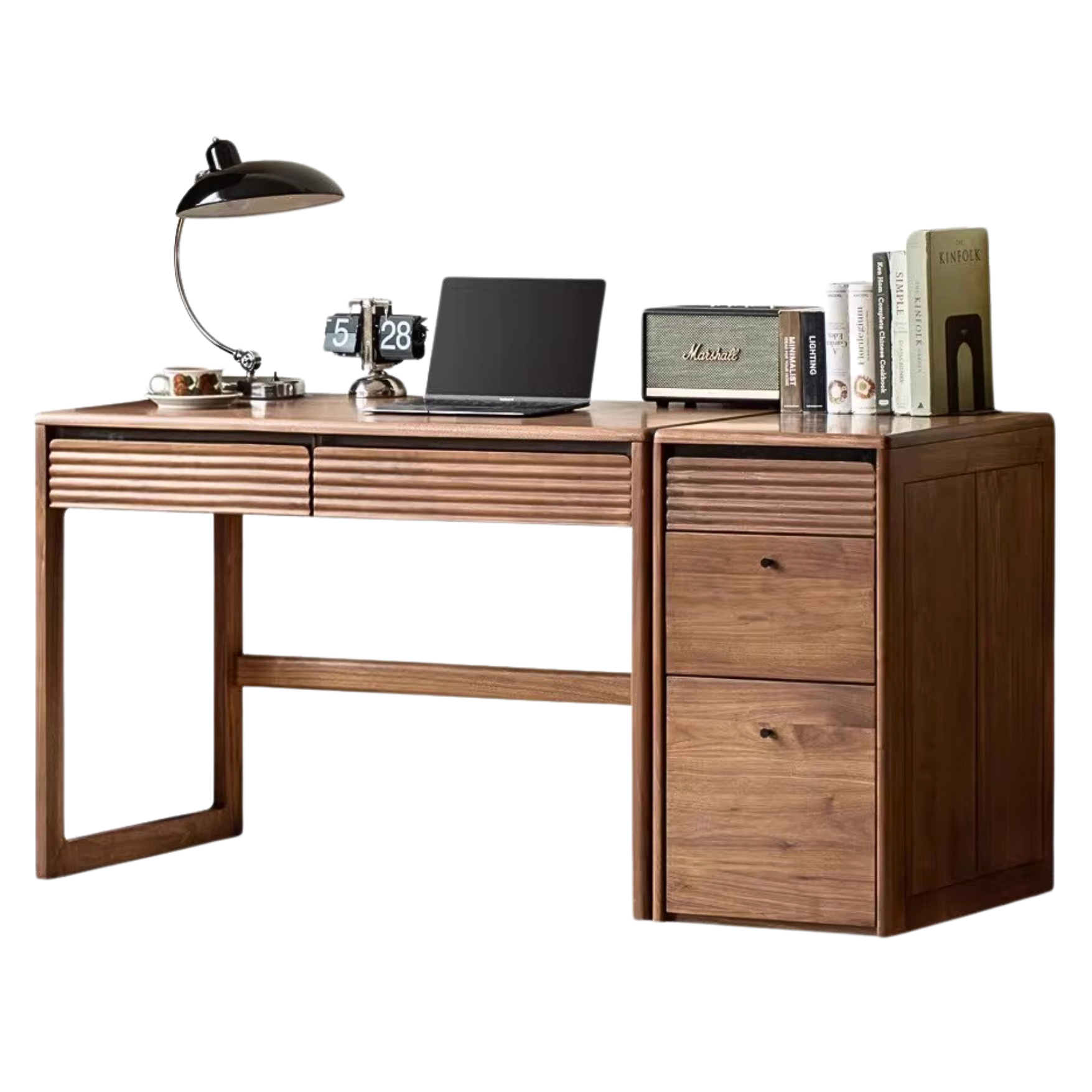 Black Walnut Solid Wood Desk Nordic