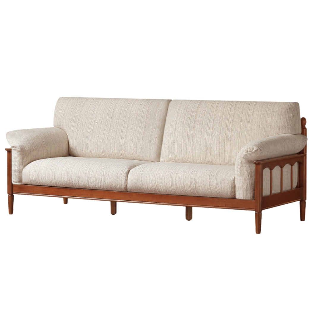 Poplar Solid Wood Sofa French Retro