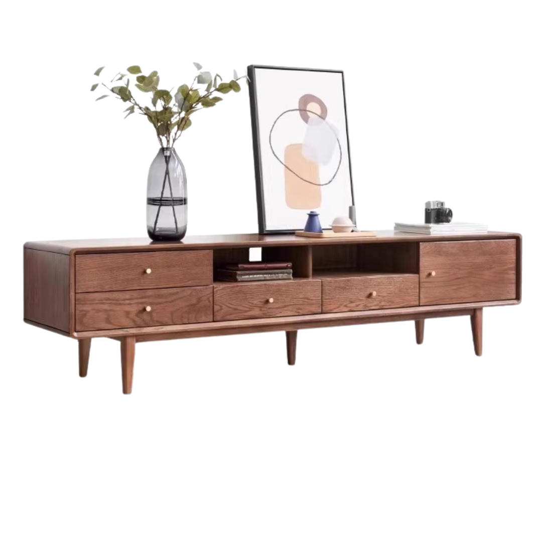 Oak Solid Wood TV Stand.