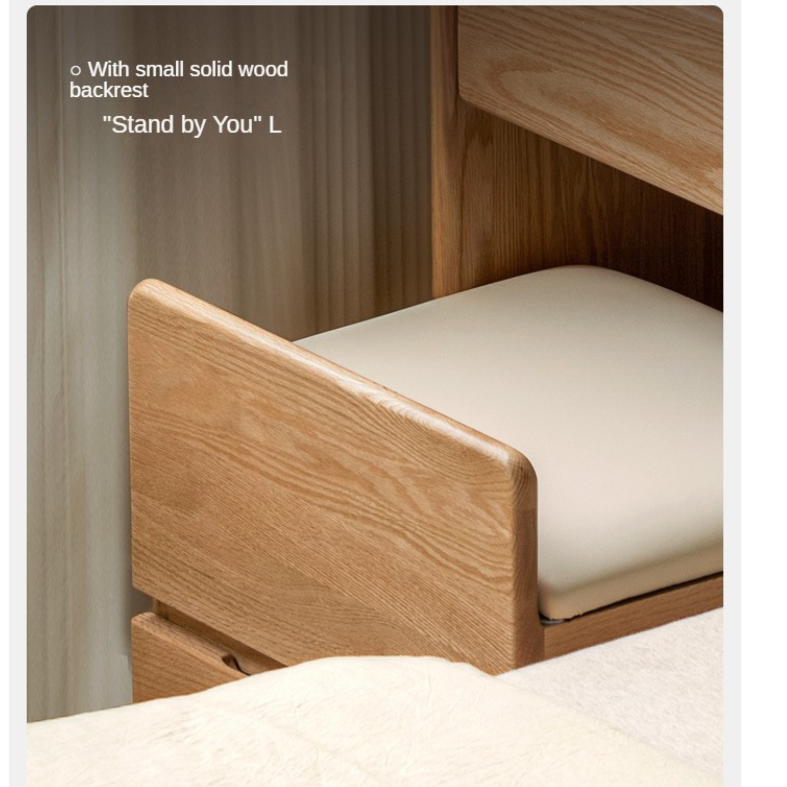 Oak, Solid Rubberwood Modern Dressing Table.