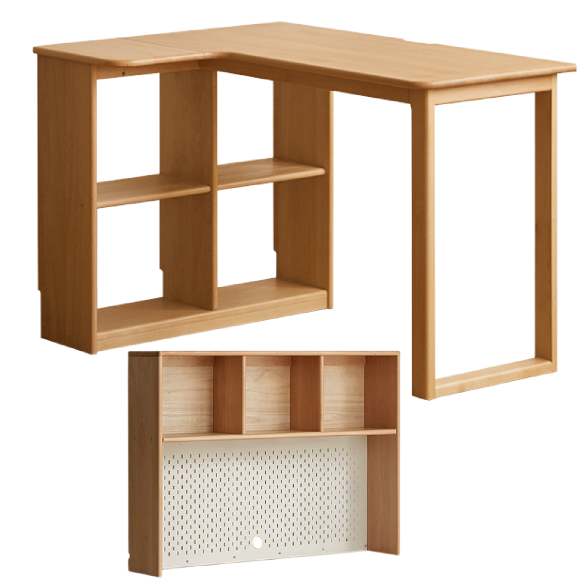 Beech Solid Wood Kids Corner Desk