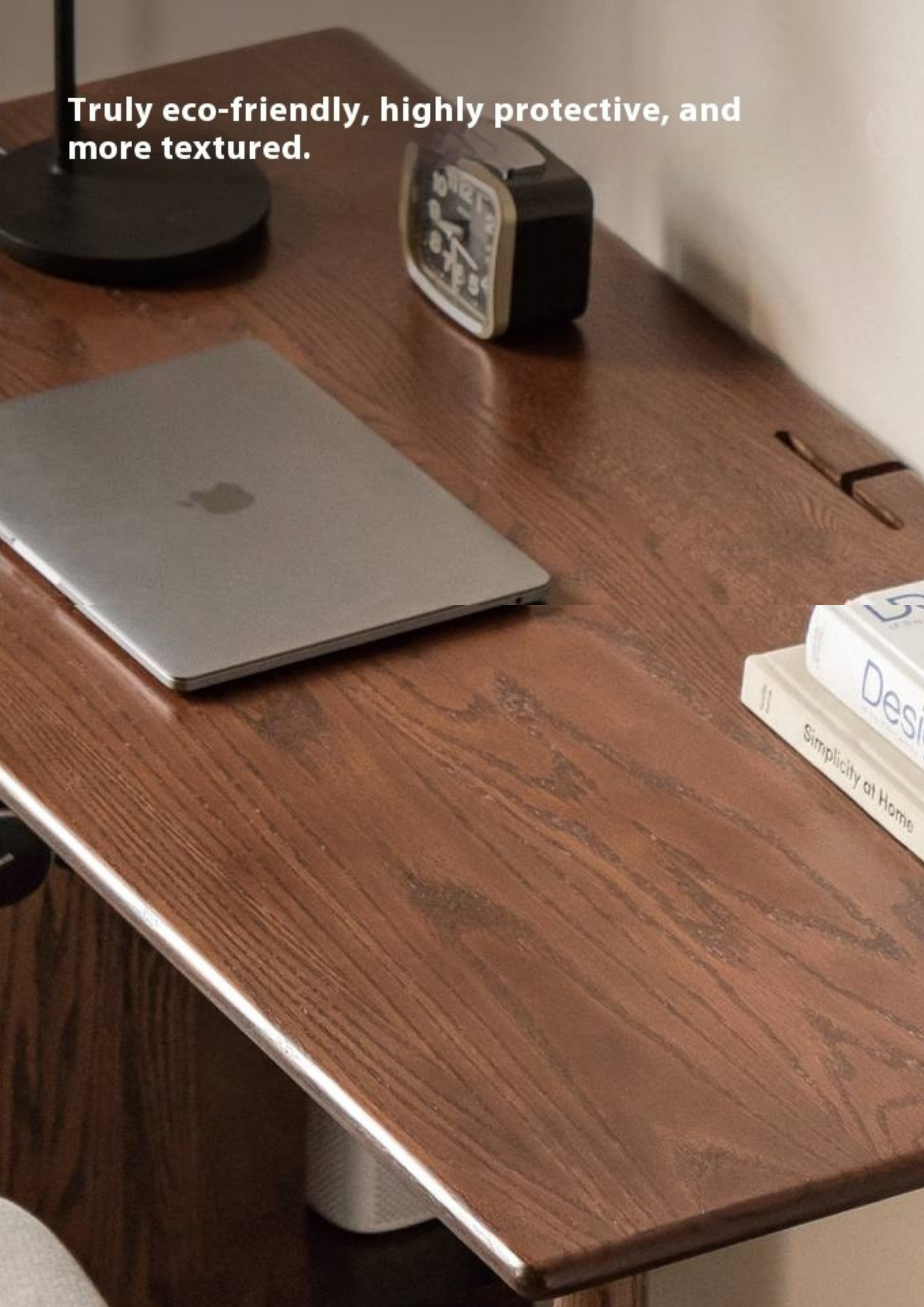 Oak Solid Wood Modern Double Computer