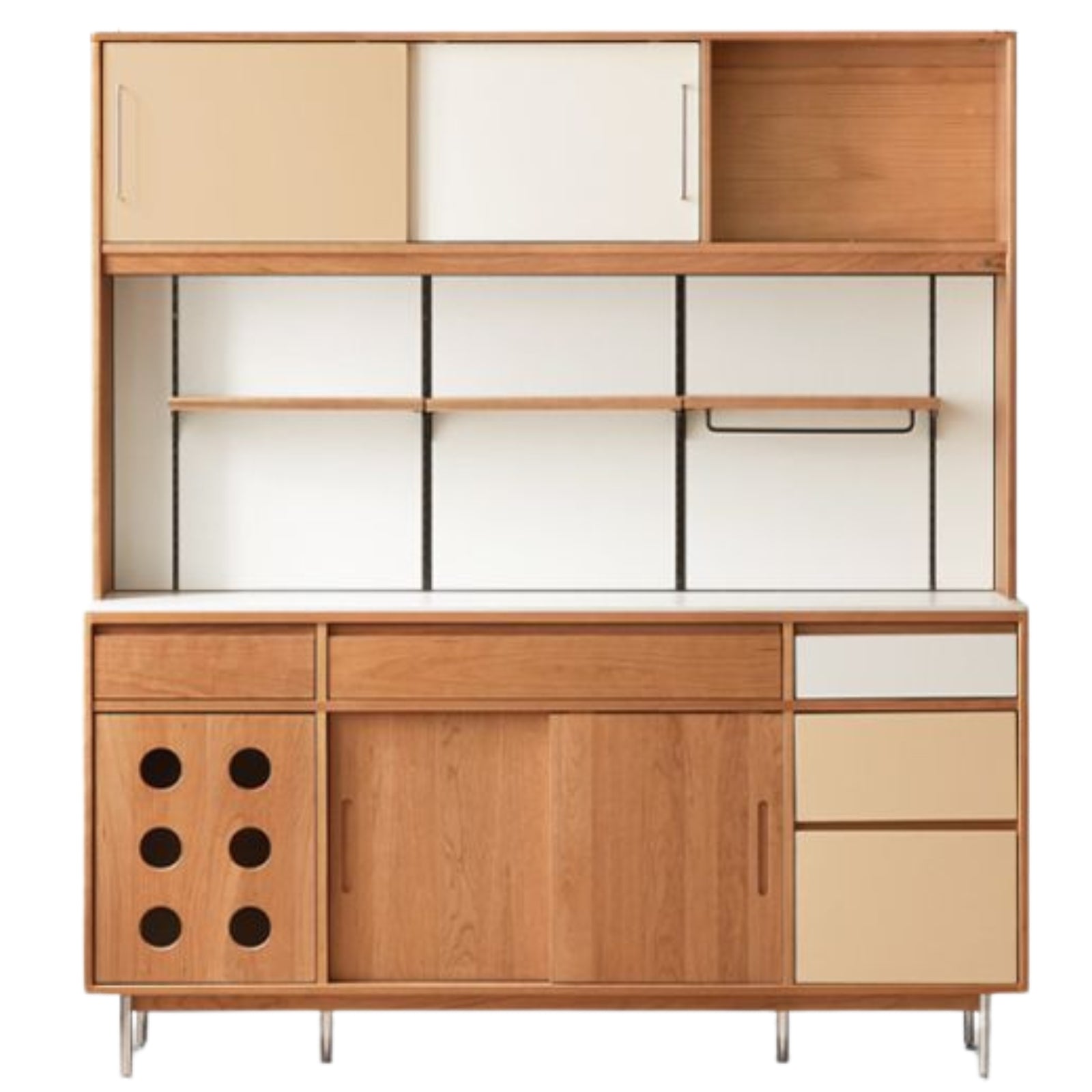Cherry Solid Wood Medieval Style Retro Sideboard