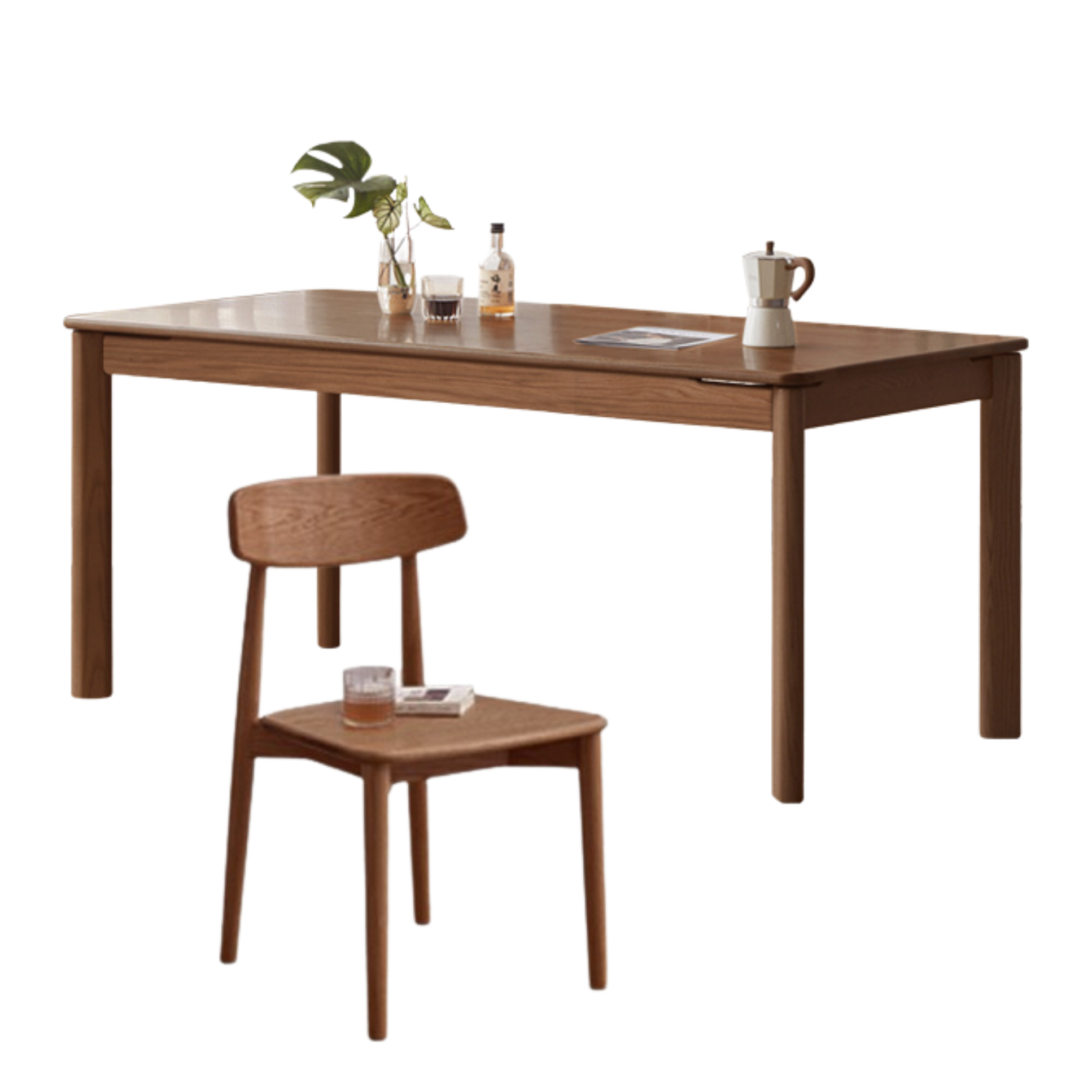 Ash, Oak Solid Wood Long Dining Table