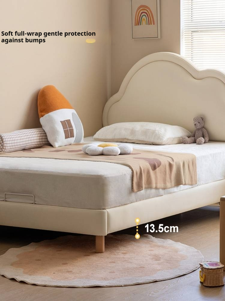 Organic Leather Children's Soft Box Bed