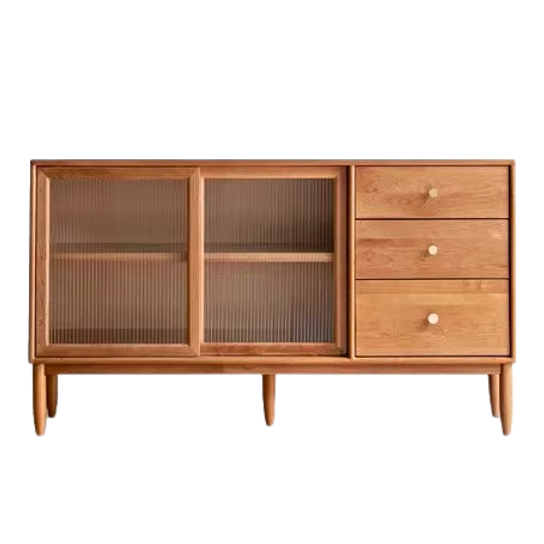 Cherry Solid Wood Sideboard High Cabinet Multi-Functional Buffet