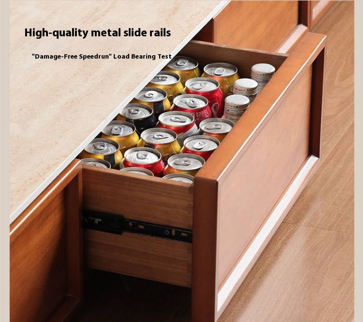 Poplar Solid Wood Ancient Style TV Cabinet