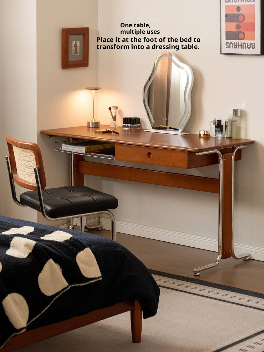 Poplar Solid Wood Bauhaus Style Office Desk.