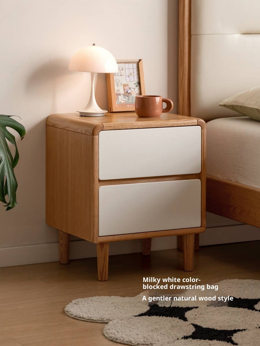 Oak, Ash, Beech Solid Wood Modern Simple Nightstand