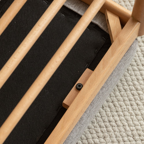 Beech Solid Wood Shoe Storage Bench