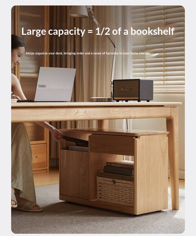 Ash Solid Wood Modern Minimalist Office Desk