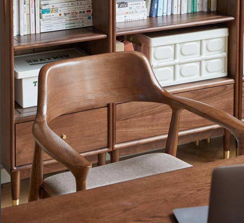 4 pcs -Ash solid wood Sculptural Wishbone-Style Dining Chair
