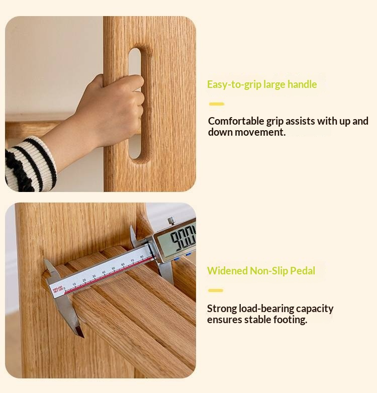 Rubberwood Solid Wood Children's Multifunctional Box Bunk Bed