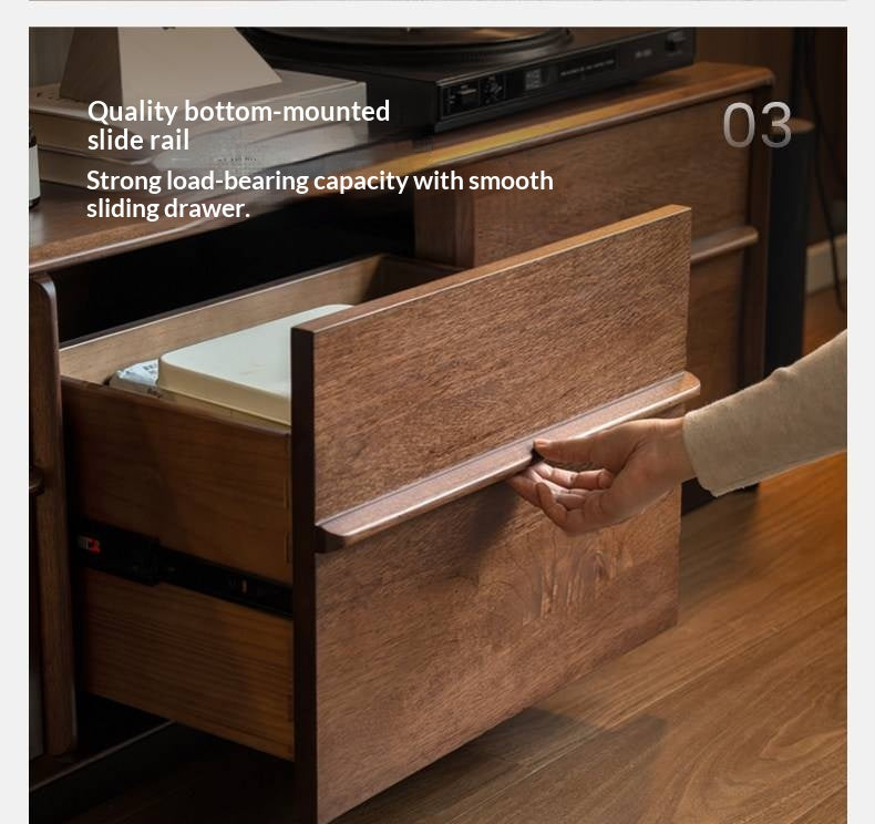 Solid Rosewood Modern Simple TV Cabinet