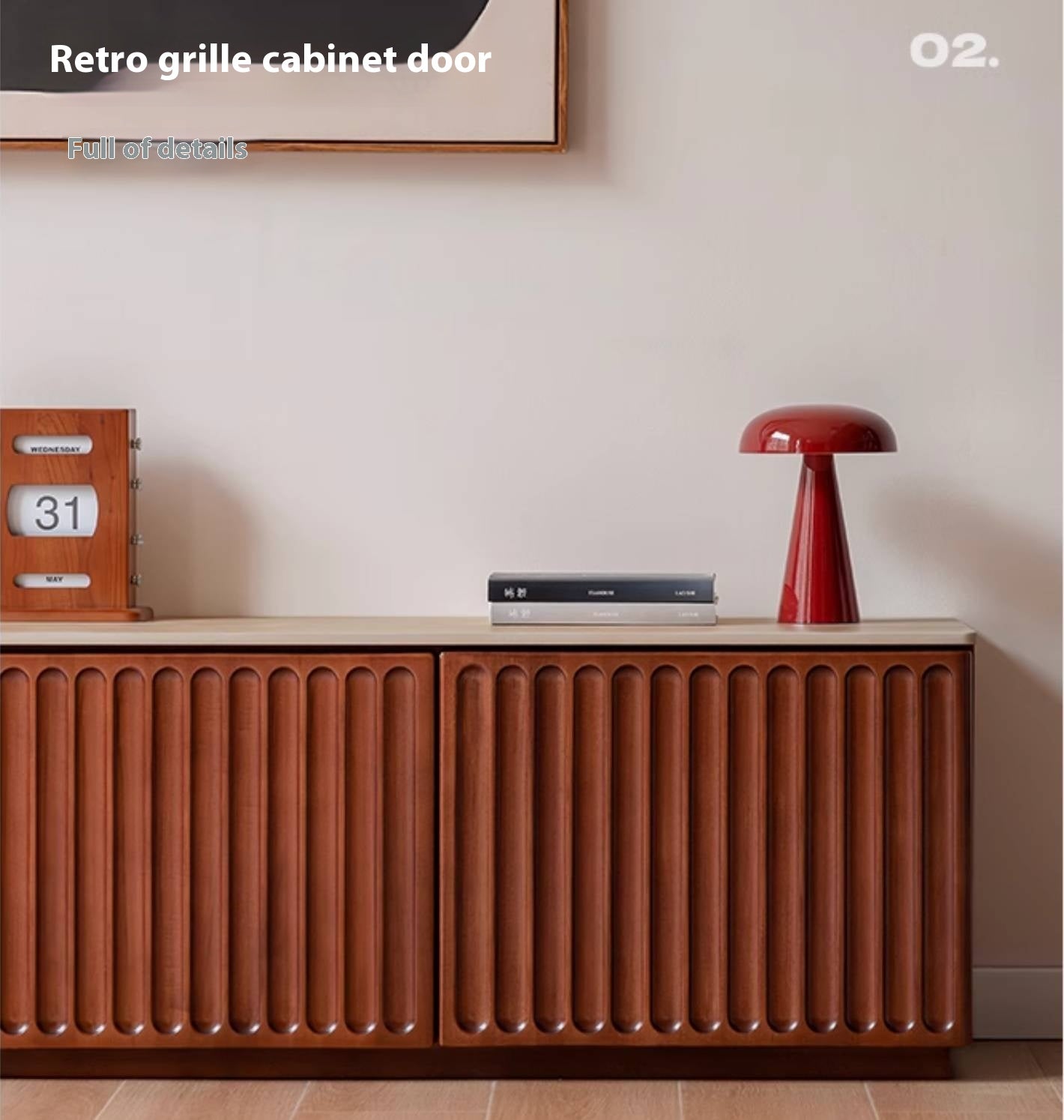 Poplar Solid Wood Antique Style TV Stand.