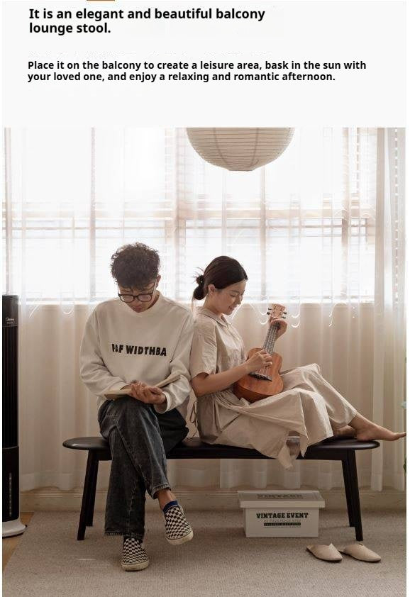 Oak Solid Wood Long Vintage Bench