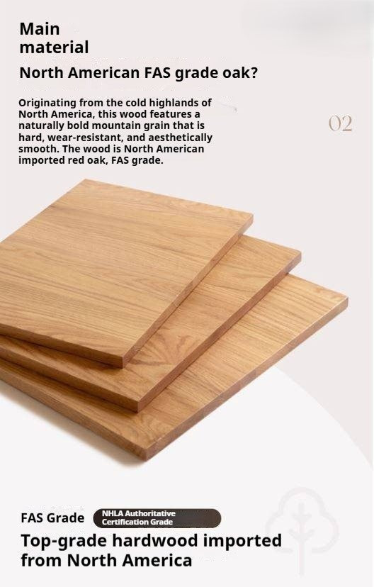 Oak Solid Wood Modern Off-Floor Wardrobe.