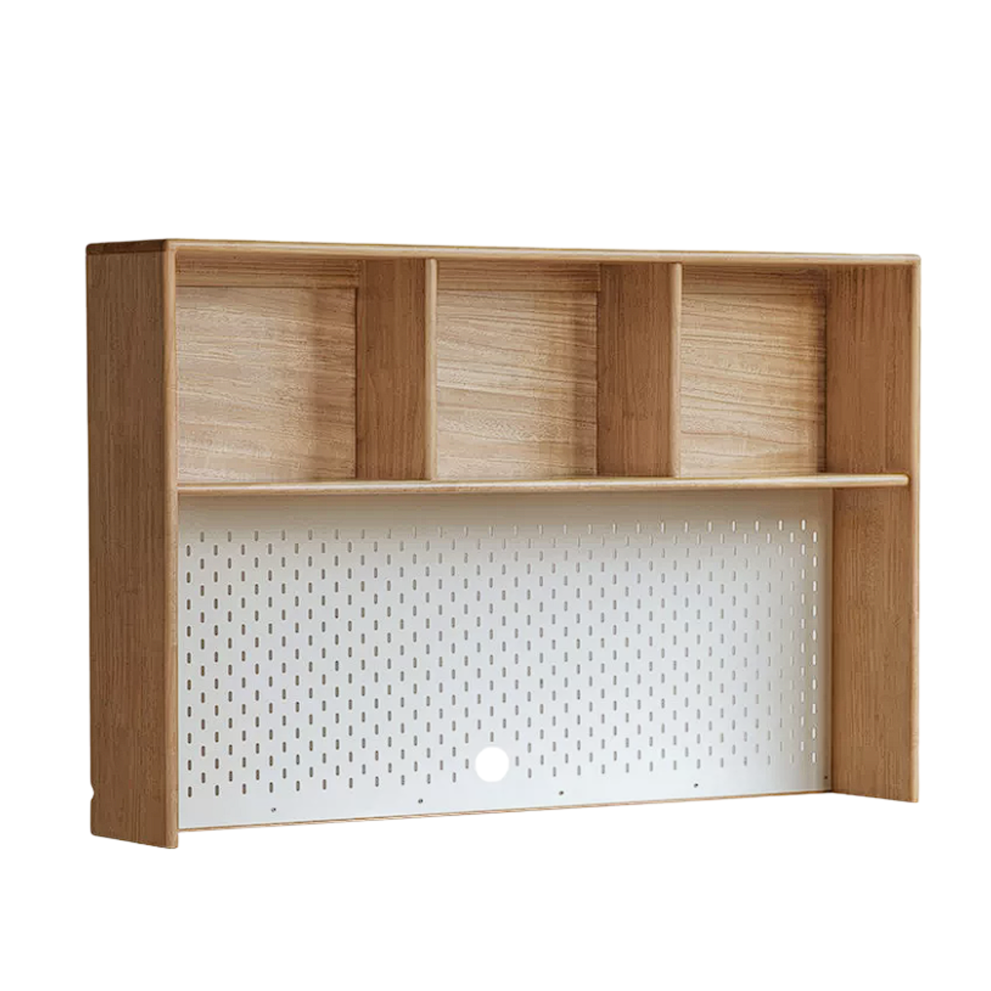 Beech, Oak, Rubberwood Solid Wood Study Desk with Shelf