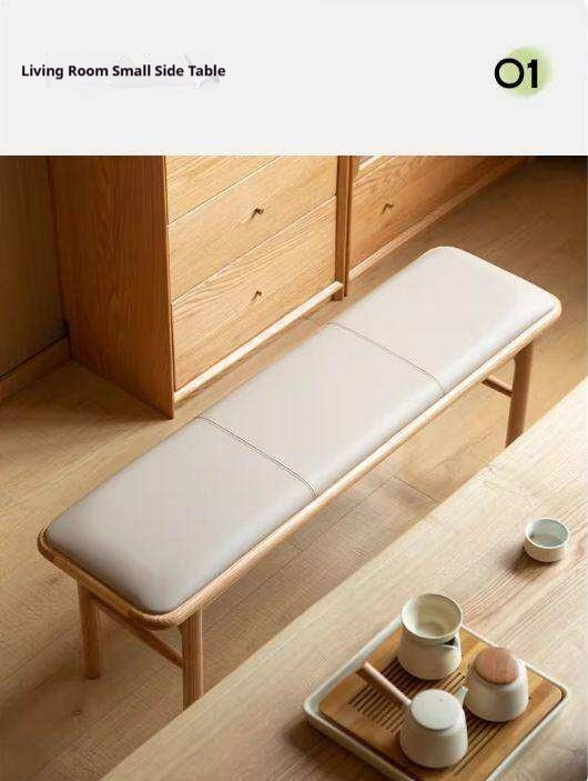 Oak Solid Wood Modern Soft Tea Stool