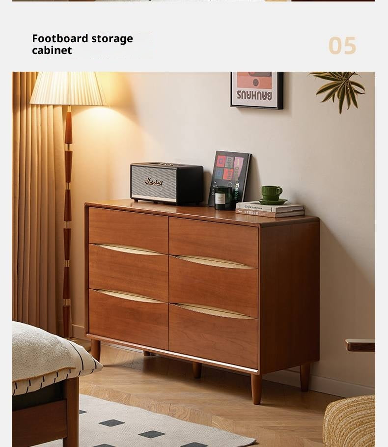 Poplar Solid Wood Vintage Style Drawer Chest