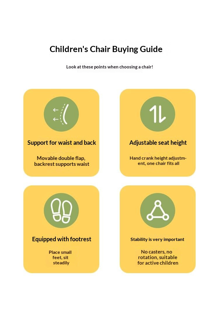 Adjustable Hand-cranked Height Chair