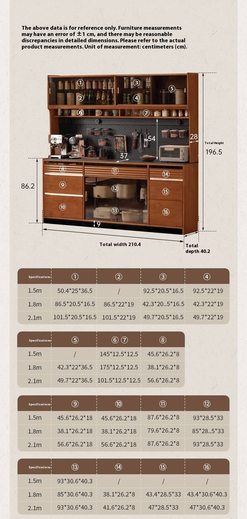 Tulipwood Solid Wood Bauhaus Rock Plate Sideboard