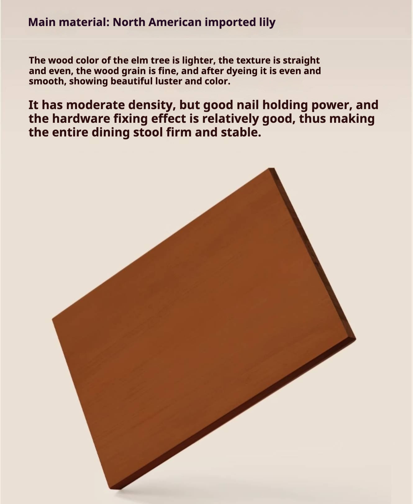 Poplar Solid Wood Medieval Style Rock Plate Coffee Table